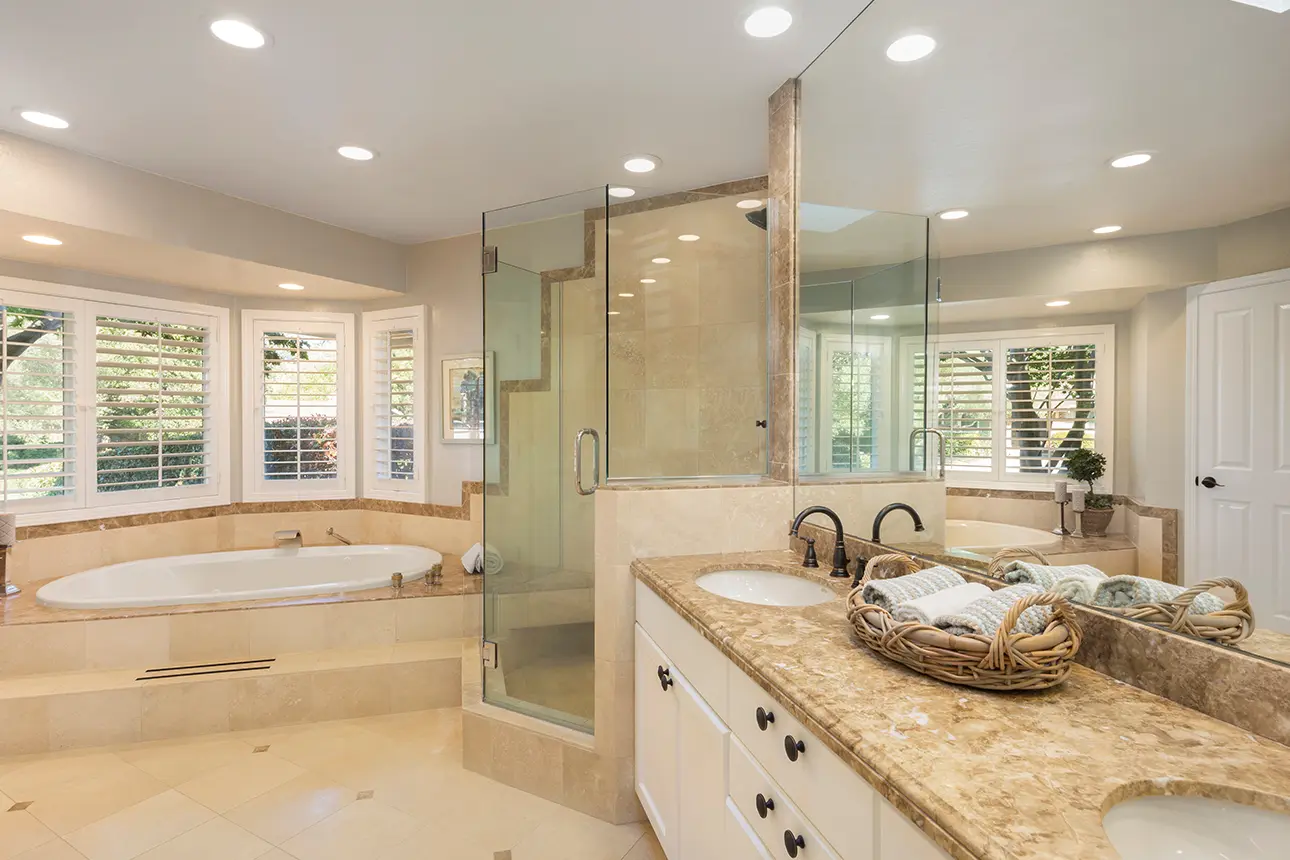 Luxury bathroom renovation in Macomb Township Michigan